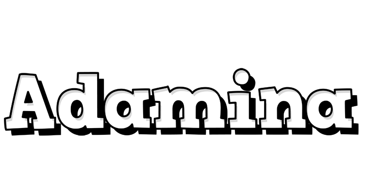 Adamina snowing logo