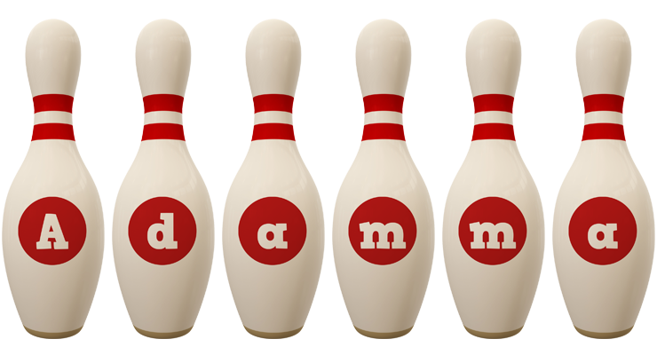 Adamma bowling-pin logo
