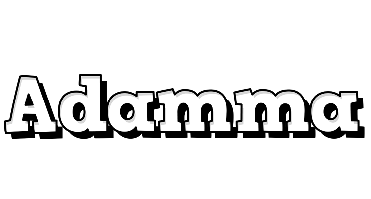 Adamma snowing logo