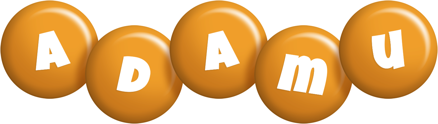 Adamu candy-orange logo