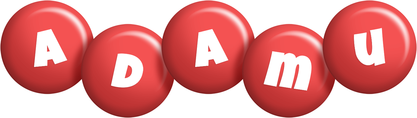 Adamu candy-red logo