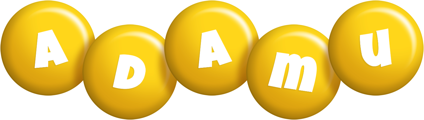 Adamu candy-yellow logo