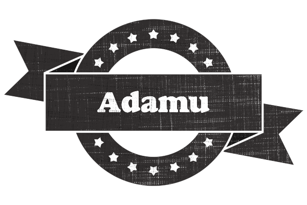 Adamu grunge logo