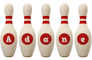 Adane bowling-pin logo