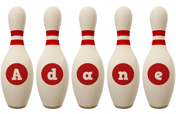 Adane bowling-pin logo