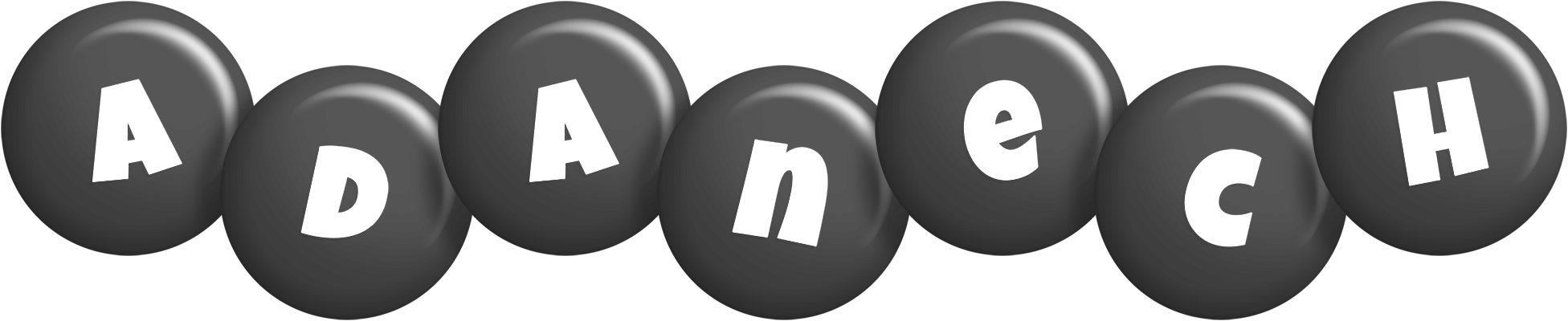 Adanech candy-black logo
