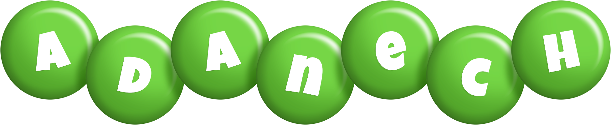Adanech candy-green logo