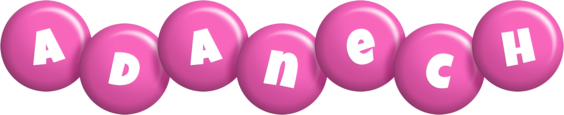 Adanech candy-pink logo