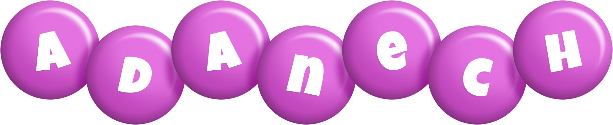 Adanech candy-purple logo