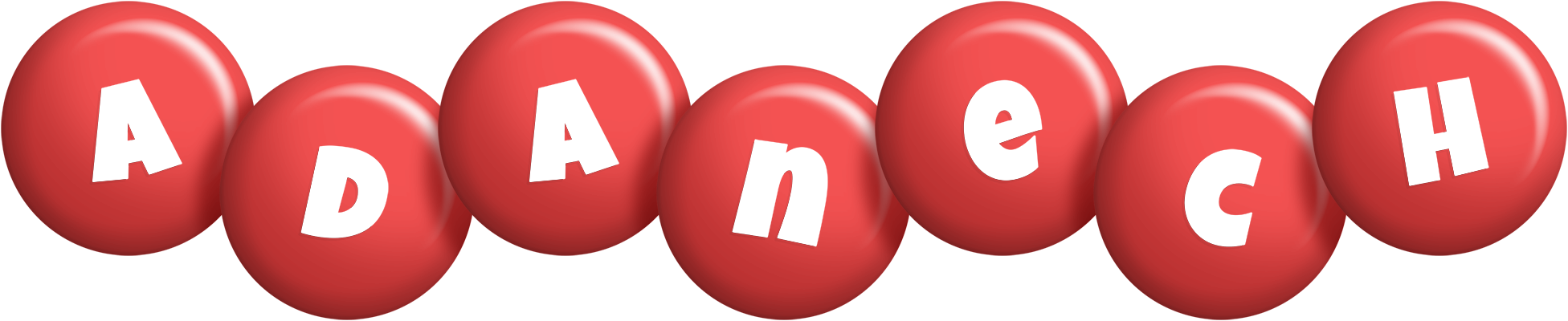 Adanech candy-red logo