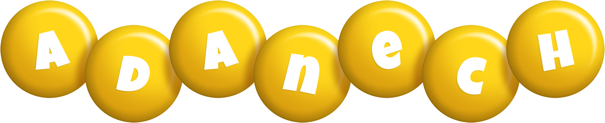 Adanech candy-yellow logo