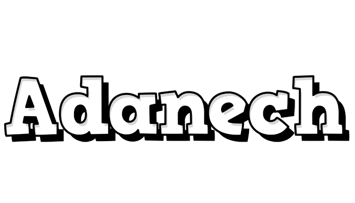 Adanech snowing logo