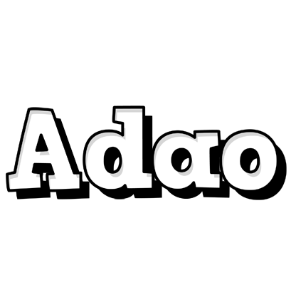 Adao snowing logo