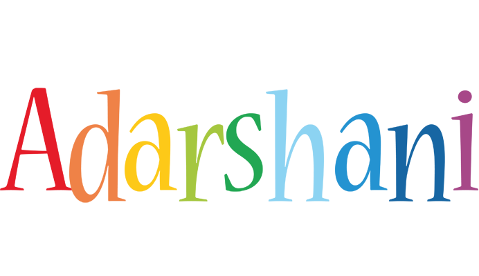 Adarshani birthday logo
