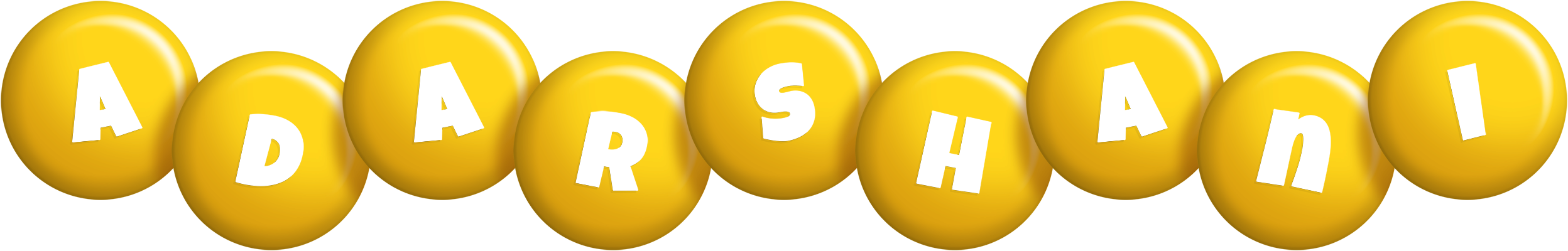Adarshani candy-yellow logo