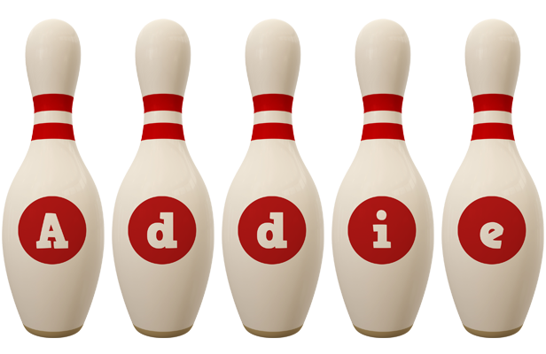 Addie bowling-pin logo