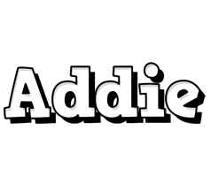 Addie snowing logo