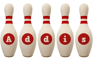Addis bowling-pin logo
