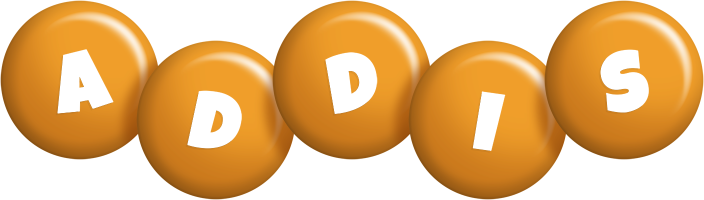 Addis candy-orange logo