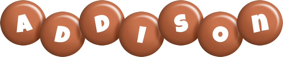 Addison candy-brown logo