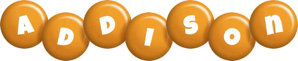 Addison candy-orange logo