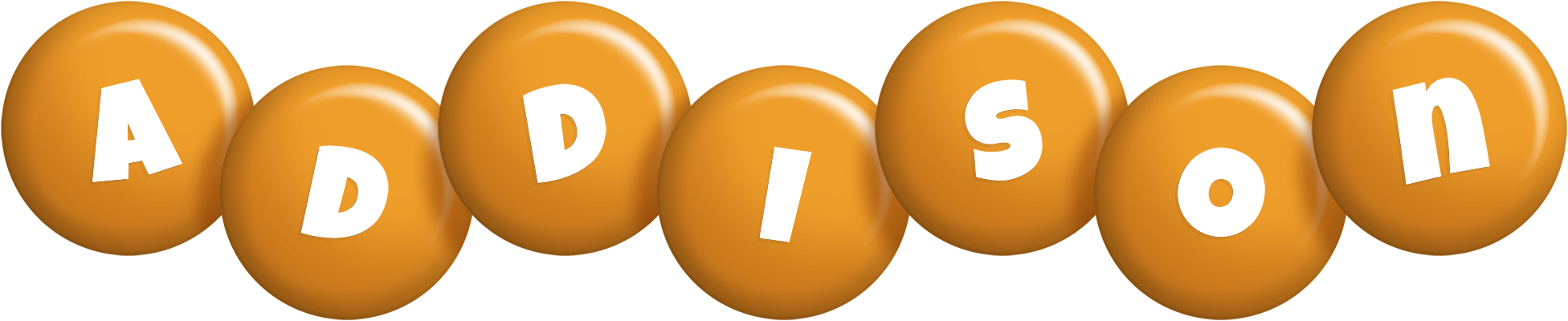 Addison candy-orange logo