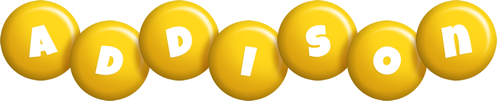 Addison candy-yellow logo