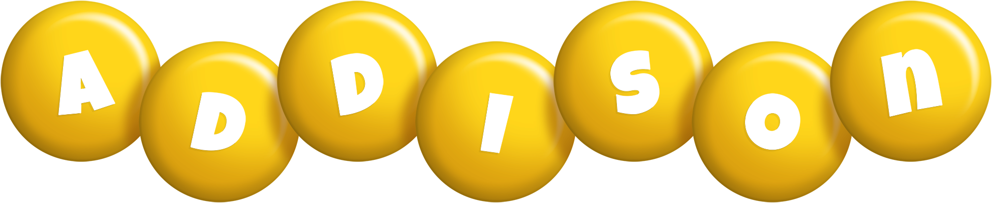 Addison candy-yellow logo