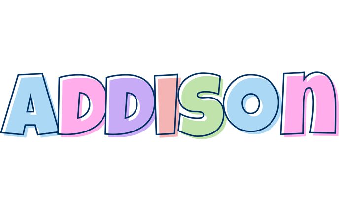 Addison pastel logo