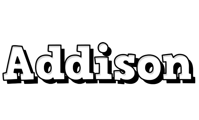 Addison snowing logo