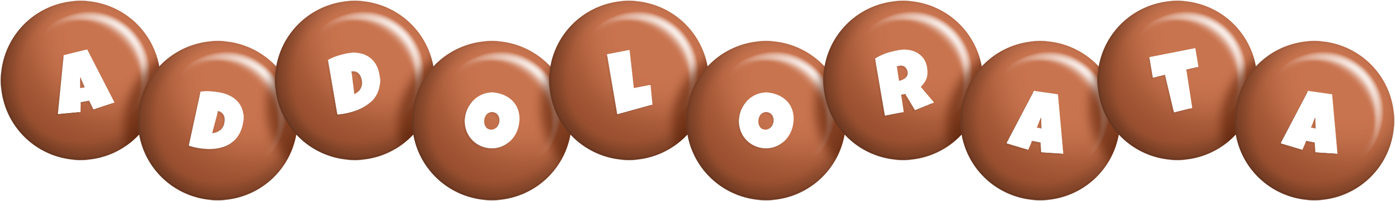 Addolorata candy-brown logo