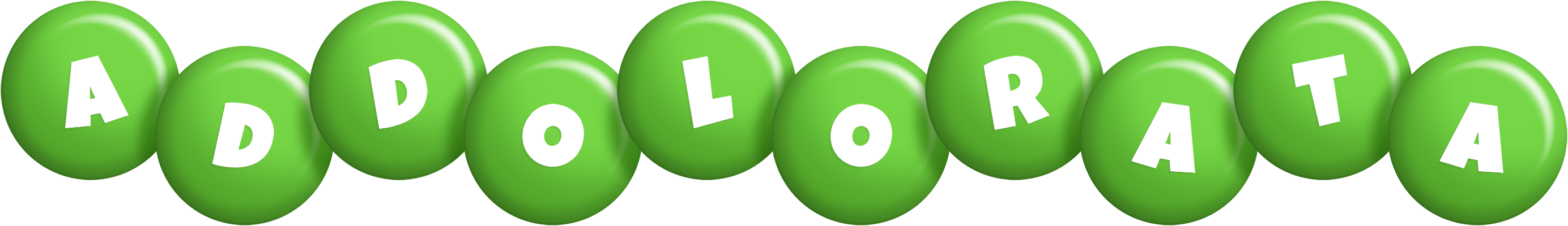 Addolorata candy-green logo