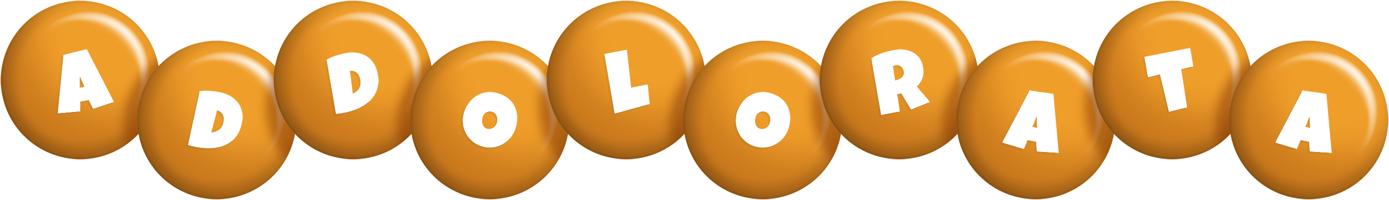 Addolorata candy-orange logo