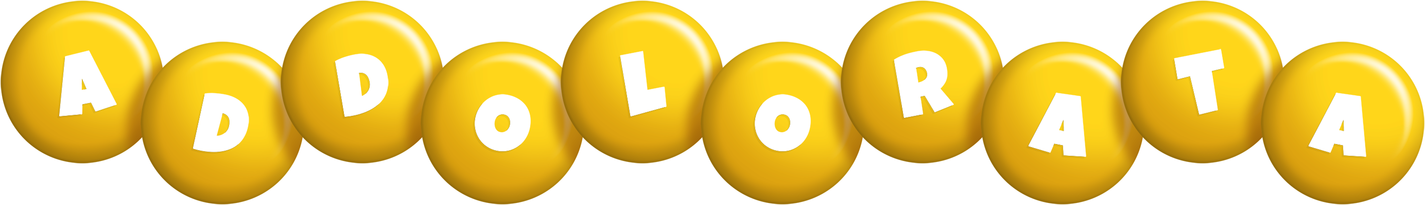 Addolorata candy-yellow logo