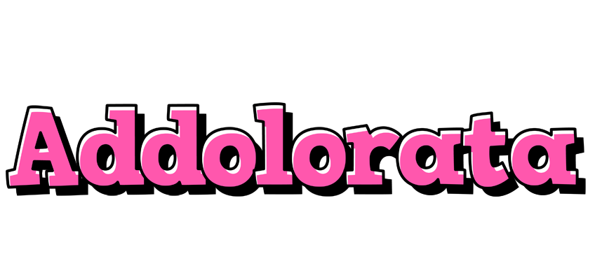 Addolorata girlish logo