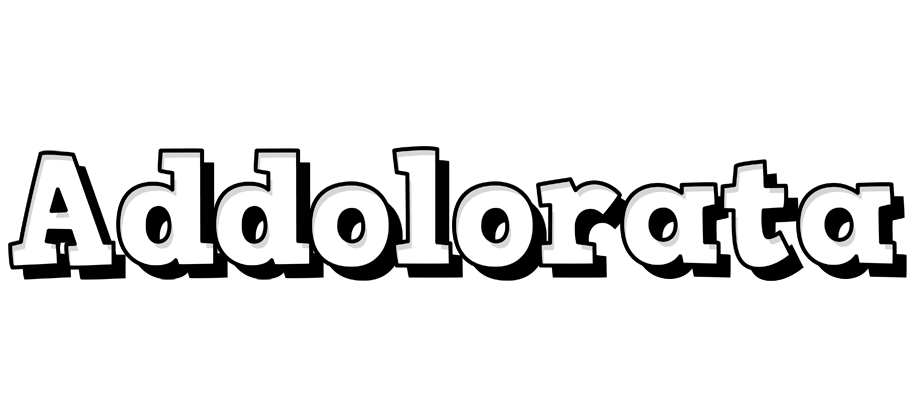Addolorata snowing logo