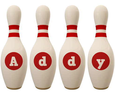 Addy bowling-pin logo