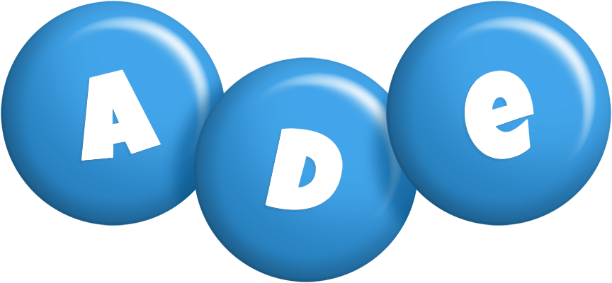 Ade candy-blue logo