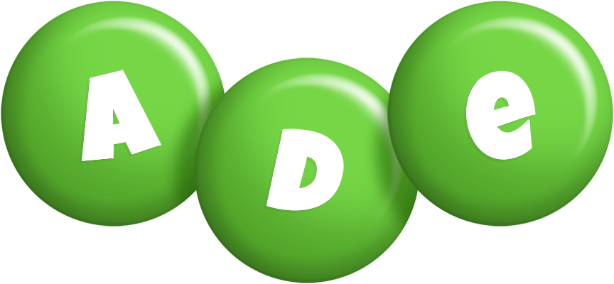 Ade candy-green logo
