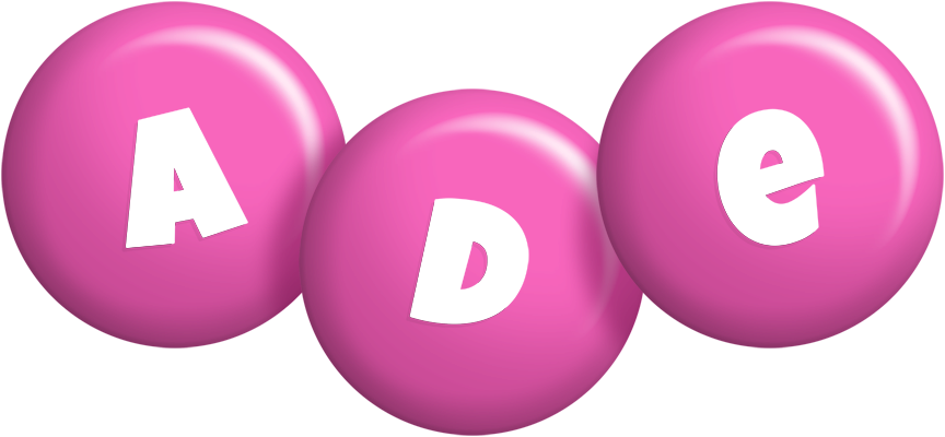 Ade candy-pink logo