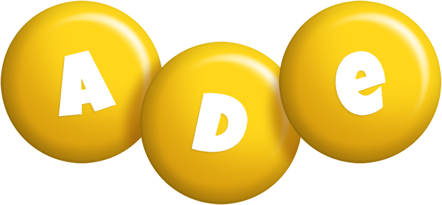 Ade candy-yellow logo