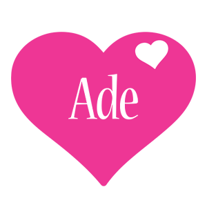 Ade love-heart logo
