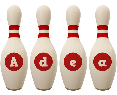 Adea bowling-pin logo
