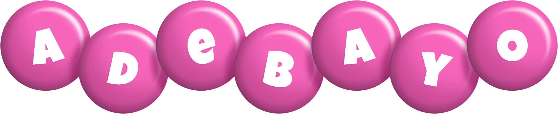 Adebayo candy-pink logo