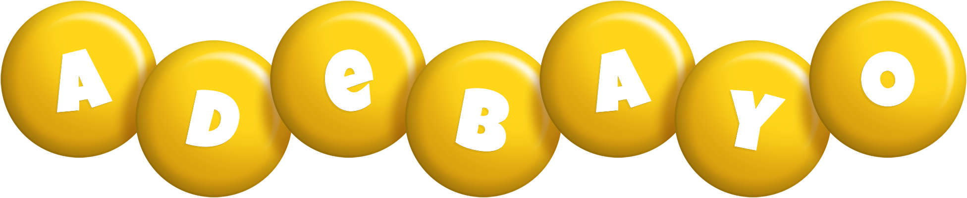 Adebayo candy-yellow logo