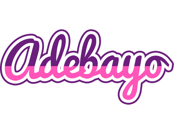 Adebayo cheerful logo