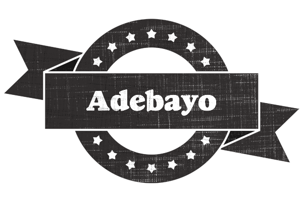 Adebayo grunge logo