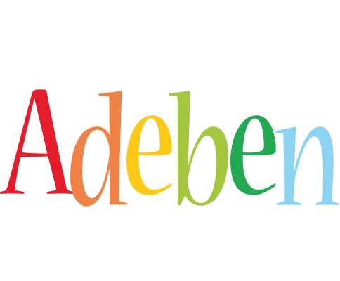 Adeben birthday logo