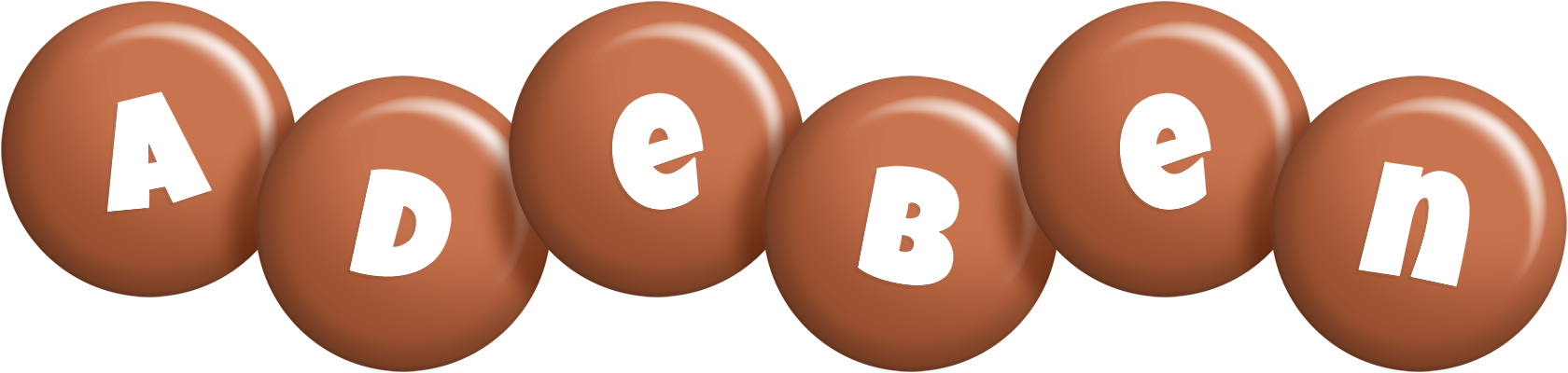 Adeben candy-brown logo