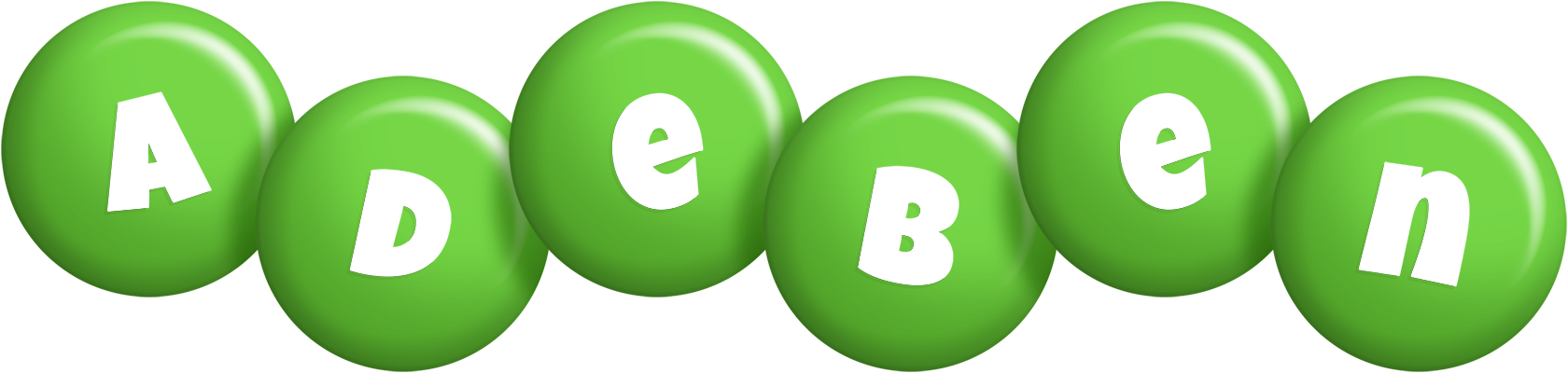 Adeben candy-green logo